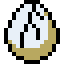 Breakable block graphic represented by a cracked egg